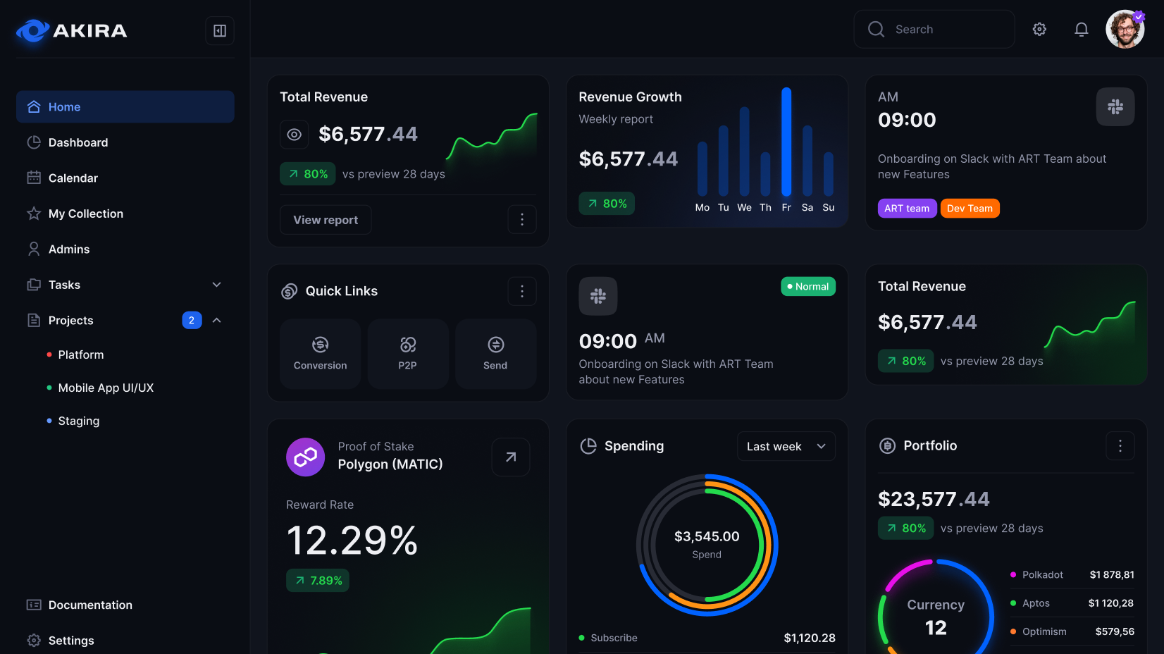 Vented Portal dashboard